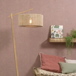 Good & Mojo Iguazu buelampe natur sylinder Ø50cm| Gulvlamper