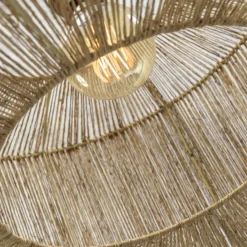 Good & Mojo Iguazu buelampe natur sylinder Ø50cm| Gulvlamper