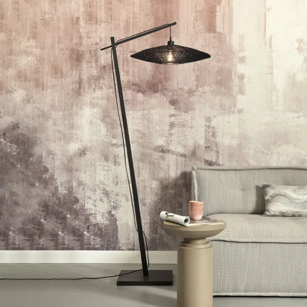Good & Mojo Iguazu høyde 176 cm Ø55cm svart| Gulvlamper