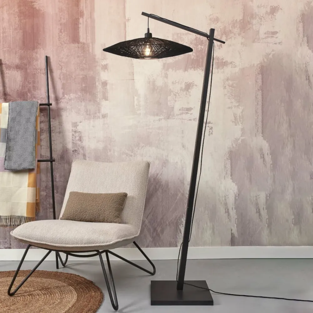 Good & Mojo Iguazu høyde 176 cm Ø55cm svart| Gulvlamper