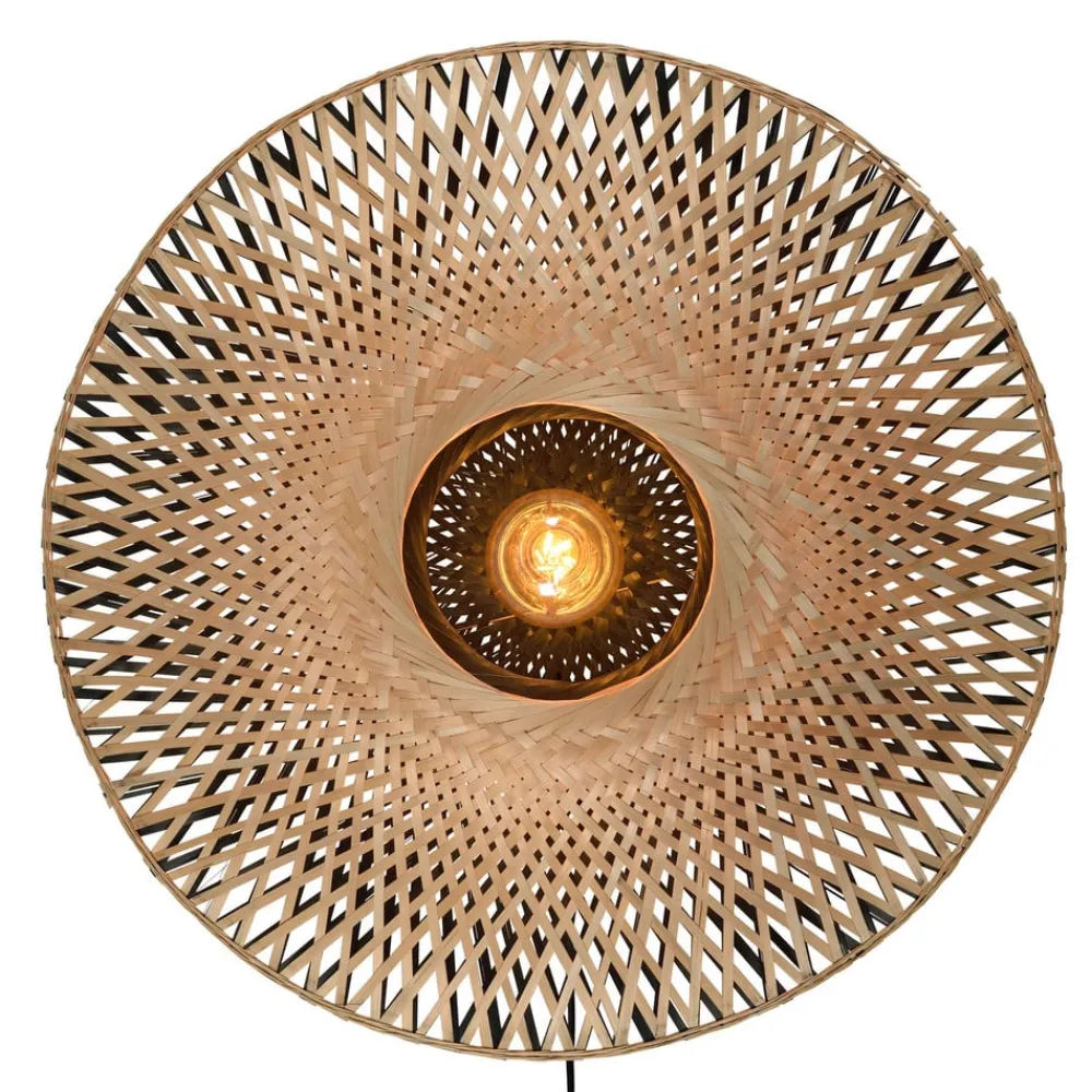 Good & Mojo Kalimantan vegg, natur/svart, Ø 60cm| Vegglamper