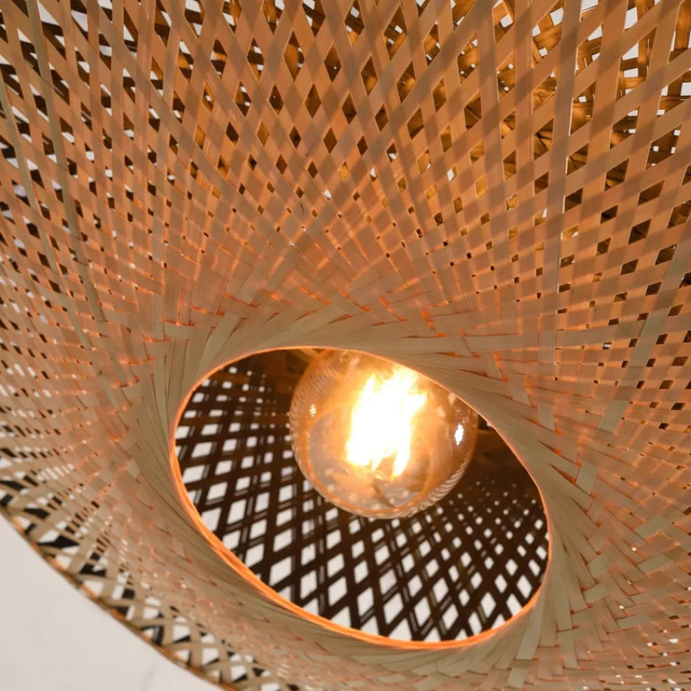 Good & Mojo Kalimantan vegg, natur/svart, Ø 60cm| Vegglamper