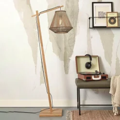 Good & Mojo Merapi gulvlampe, natur