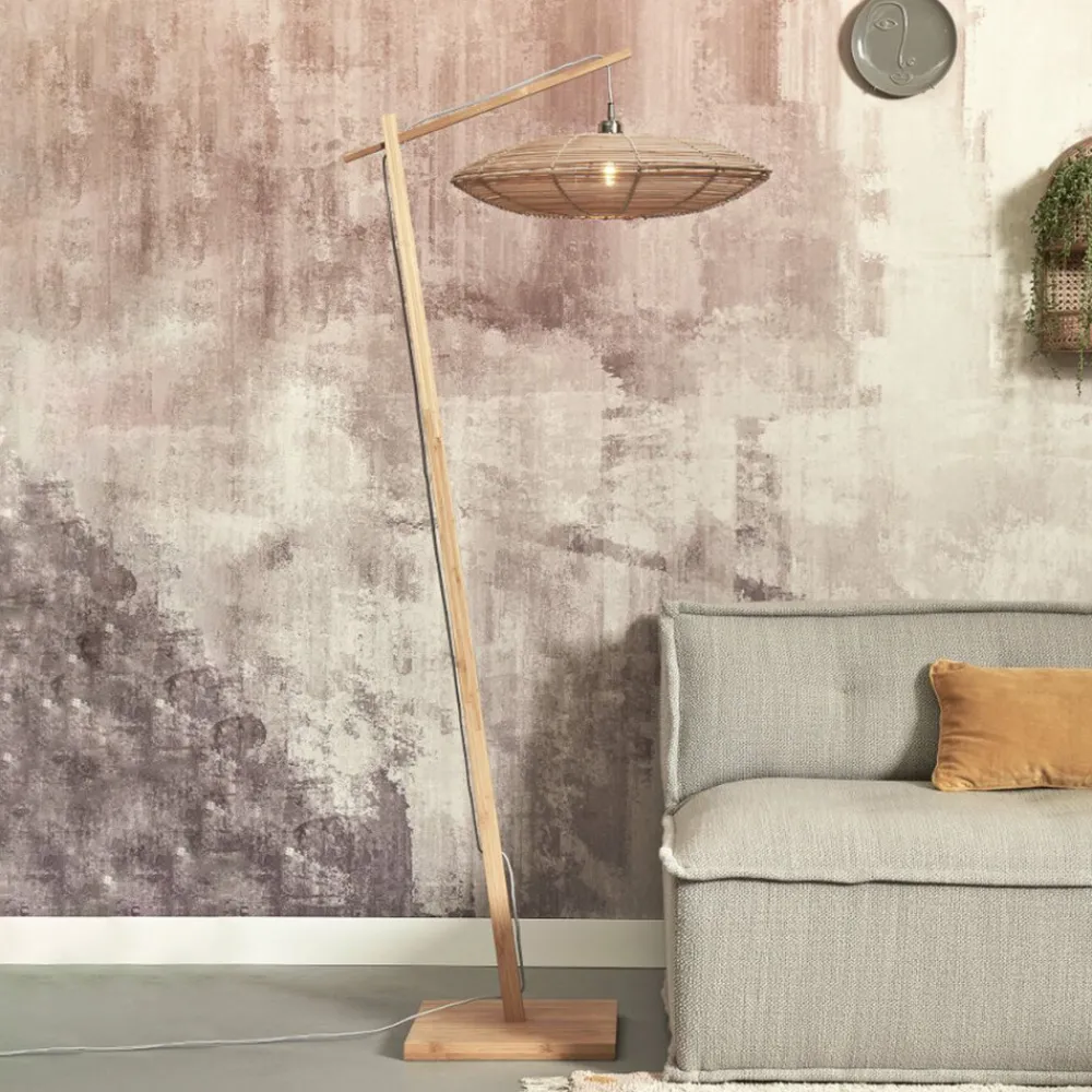 Good & Mojo Tanami gulvlampe 55x14cm natur
