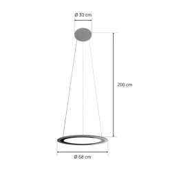 GRIMMEISEN LICHT GRIMMEISEN Onyxx Circular DIM 680 for faste tak Clearance