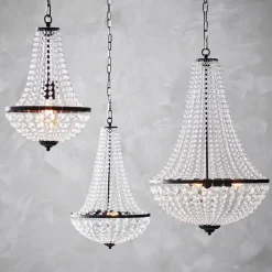 Markslöjd Gränsö lysekrone, svart, IP20, Ø 30 cm