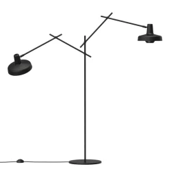GRUPA Arigato gulvlampe, 2 lyskilder, svart Discount