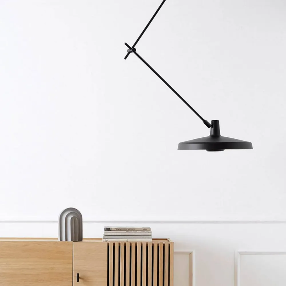 GRUPA Arigato taklampe 1 stk. 140cm Ø45cm svart| Kontorbelysning