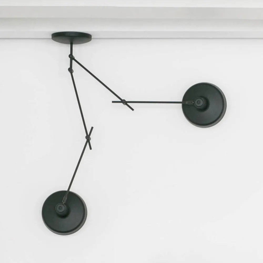 GRUPA Arigato taklampe 2-lys 110cm sort| Kontorbelysning