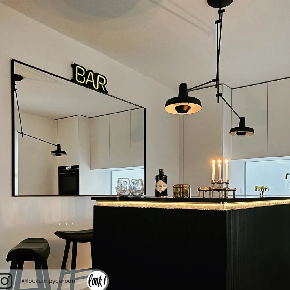 GRUPA Arigato taklampe 2-lys 110cm sort| Kontorbelysning