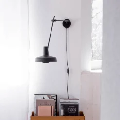 GRUPA Arigato vegg 1-lys 70cm Ø23cm svart| Kontorbelysning