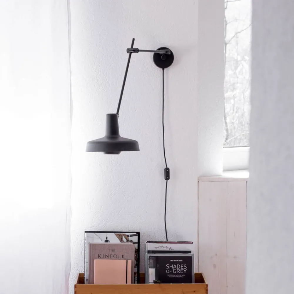 GRUPA Arigato vegg 1-lys 70cm Ø23cm svart| Kontorbelysning
