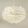 UMAGE Gåsefjær-pendellampe Eos medium, hvit| Pendellamper