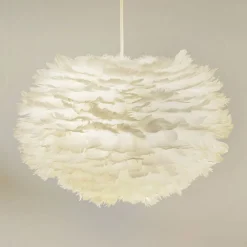 UMAGE Gåsefjær-pendellampe Eos medium, hvit| Pendellamper