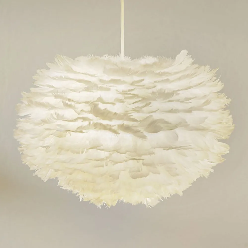UMAGE Gåsefjær-pendellampe Eos medium, hvit| Pendellamper