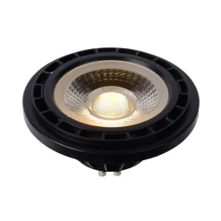 Lucide GU10 LED-reflektor 12W 3 000 K dim to warm, svart Hot