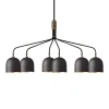 GUBI Lysekrone Howard 6-lys 134x73 cm gunmetal Online