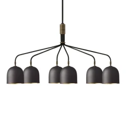 GUBI Lysekrone Howard 6-lys 134x73 cm gunmetal Online