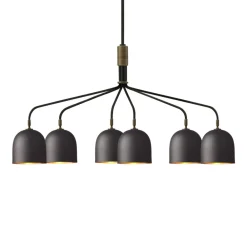 GUBI Lysekrone Howard 6-lys 134x73 cm gunmetal Online