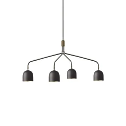 GUBI Lysekrone Howard 4-lys 134x103 cm gunmetal| Lysekroner