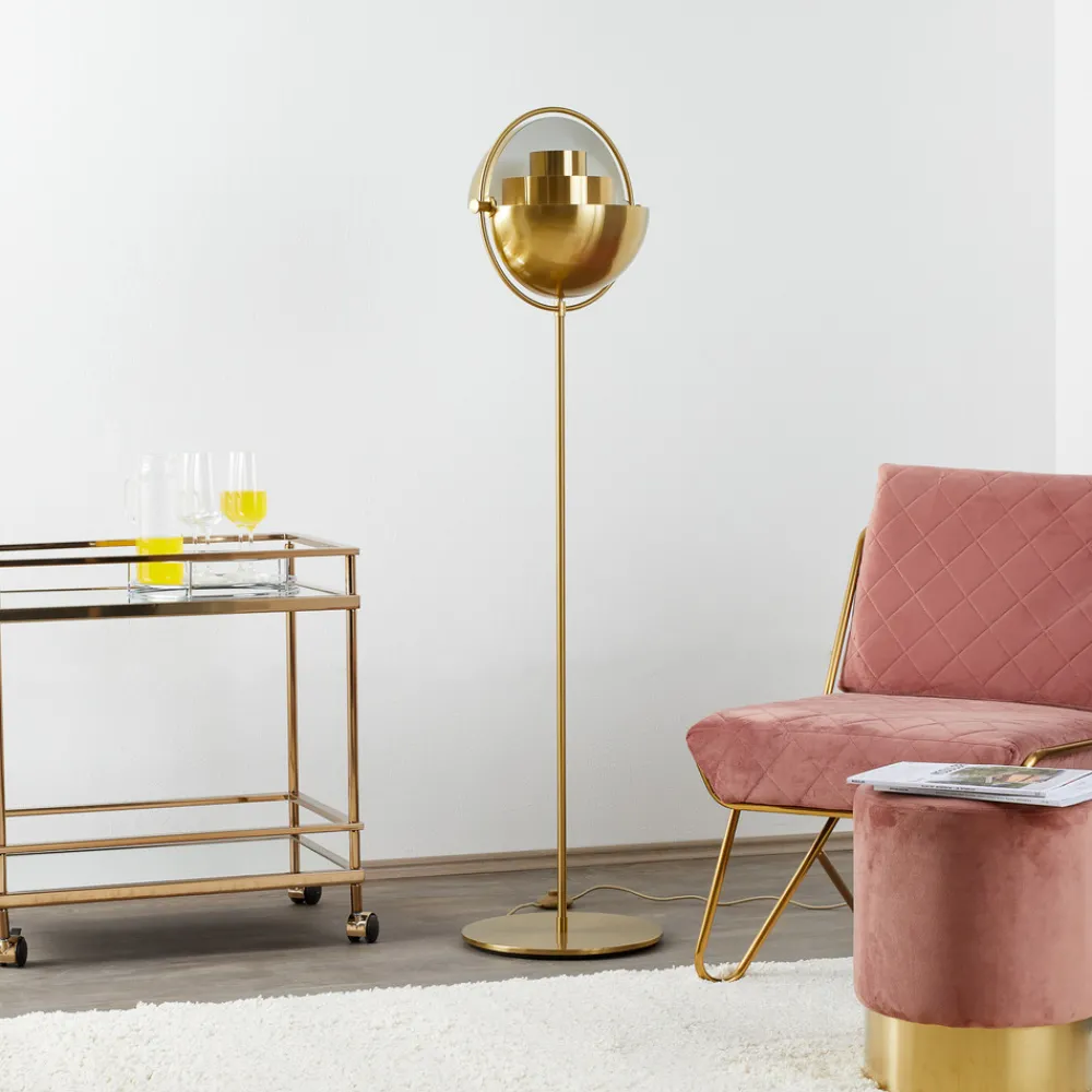 GUBI Multi-Lite gulvlampe, høyde 148 cm, messing/messing Discount