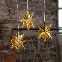 STAR TRADING Gullfarget metallstjerne Mini Online