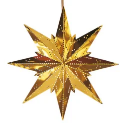 STAR TRADING Gullfarget metallstjerne Mini Online