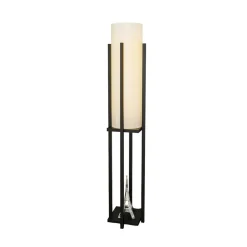 Opviq Gulvlampe 8125, svart/hvit, metall/canvas, høyde 130 cm Sale