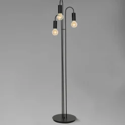 Luminex Gulvlampe Aidan, 3 lyskilder, svart Online