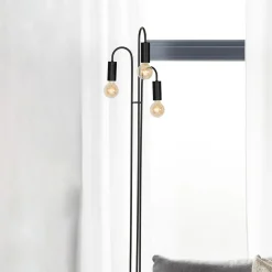 Luminex Gulvlampe Aidan, 3 lyskilder, svart Online
