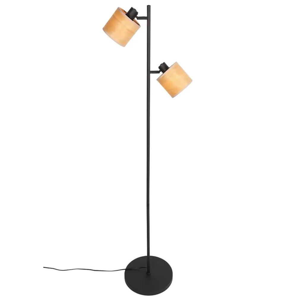 Steinhauer Gulvlampe bambus, 2-lys New
