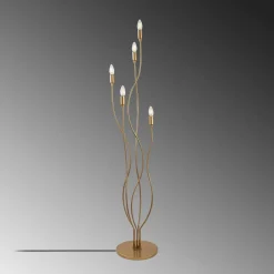 Opviq Gulvlampe Bonibon 13237 gullfarget metall Høyde 160 cm 5 lyskilder Best