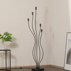 Opviq Gulvlampe Bonibon 13231 svart metall høyde 155 cm 5 lyskilder| Gulvlamper