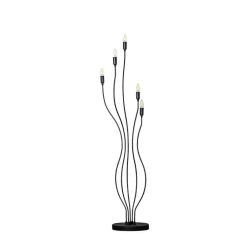 Opviq Gulvlampe Bonibon 13231 svart metall høyde 155 cm 5 lyskilder| Gulvlamper