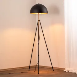 Opviq Gulvlampe Can-NT-113-1, svart metall treben, høyde 170 cm| Gulvlamper