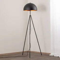Opviq Gulvlampe Can-NT-113-1, svart metall treben, høyde 170 cm| Gulvlamper