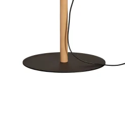 TK Lighting Gulvlampe Deva Nature, tekstil, tre| Gulvlamper