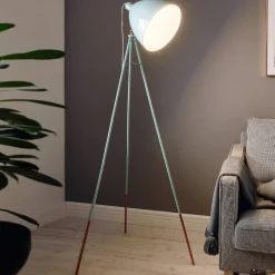 EGLO Gulvlampe Dundee i retrostil i myntegrønn Clearance