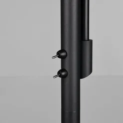 Reality Leuchten Gulvlampe Gerry, svart matt, metall, høyde 180 cm| Gulvlamper