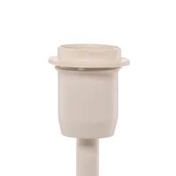 HELAM Gulvlampe Helen med tekstilskjerm hvit-gull| Gulvlamper