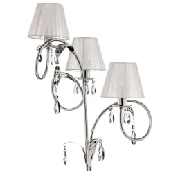 ONLI Gulvlampe Jacqueline, 3 lyskilder, hvit| Gulvlamper
