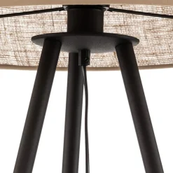 TK Lighting Gulvlampe Juta med trebensstativ| Gulvlamper