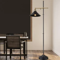 Globo Gulvlampe Lenius med bevegelig skjerm| Gulvlamper