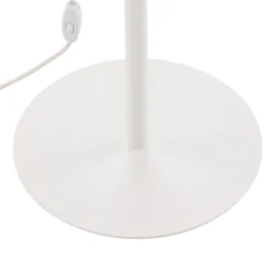 TK Lighting Gulvlampe Linobianco, skjerm i stoff og jute Online