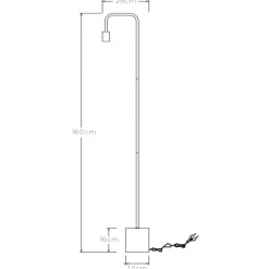 Lucide Gulvlampe Lorin i svart Clearance