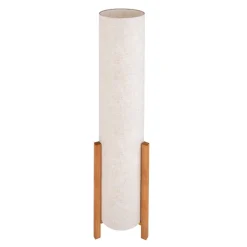 Näve Gulvlampe Matilda med stoffskjerm i linutseende| Gulvlamper