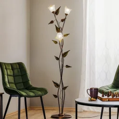 ONLI Gulvlampe Miranda i florentinsk stil, bronse| Gulvlamper