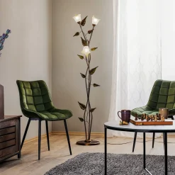 ONLI Gulvlampe Miranda i florentinsk stil, bronse| Gulvlamper