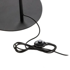 TK Lighting Gulvlampe Moby White med tekstilskjerm