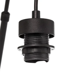 TK Lighting Gulvlampe Moby White med tekstilskjerm